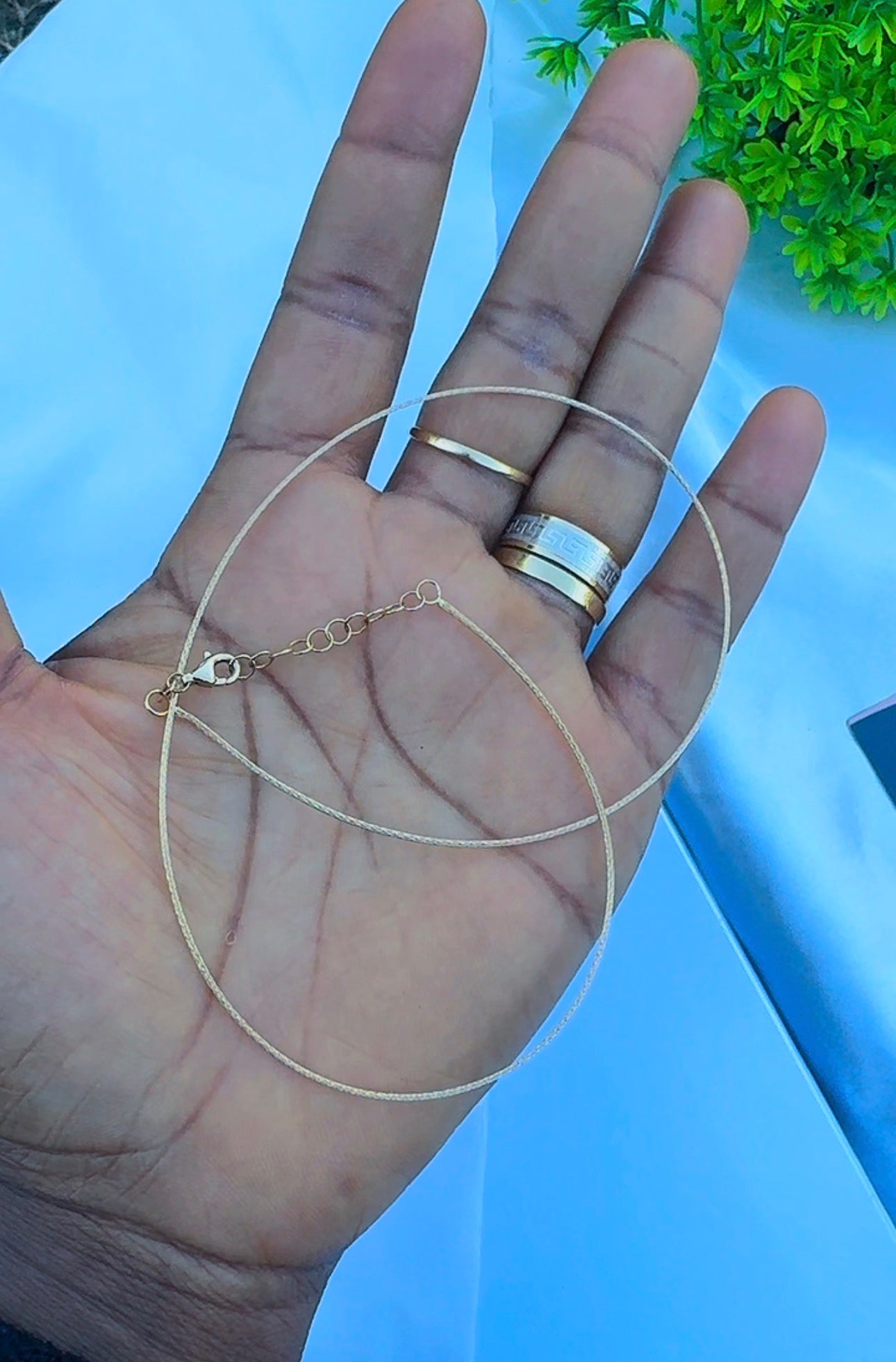 18ct Solid Gold Chord Chain 2.7g | 16 Inches