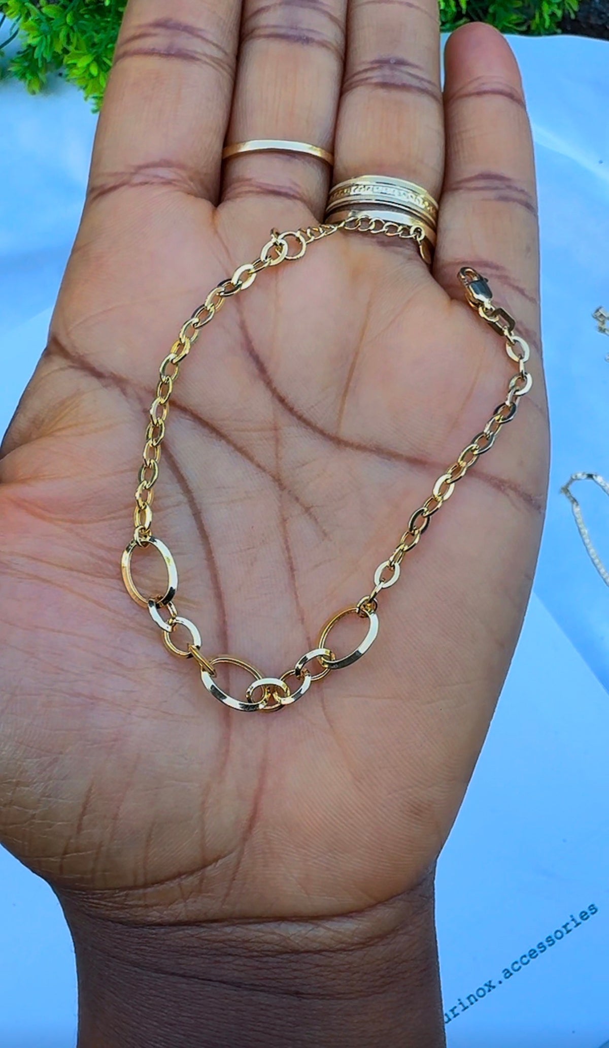 18K Solid Gold Link Bracelet 2.2g | 7.5 Inches