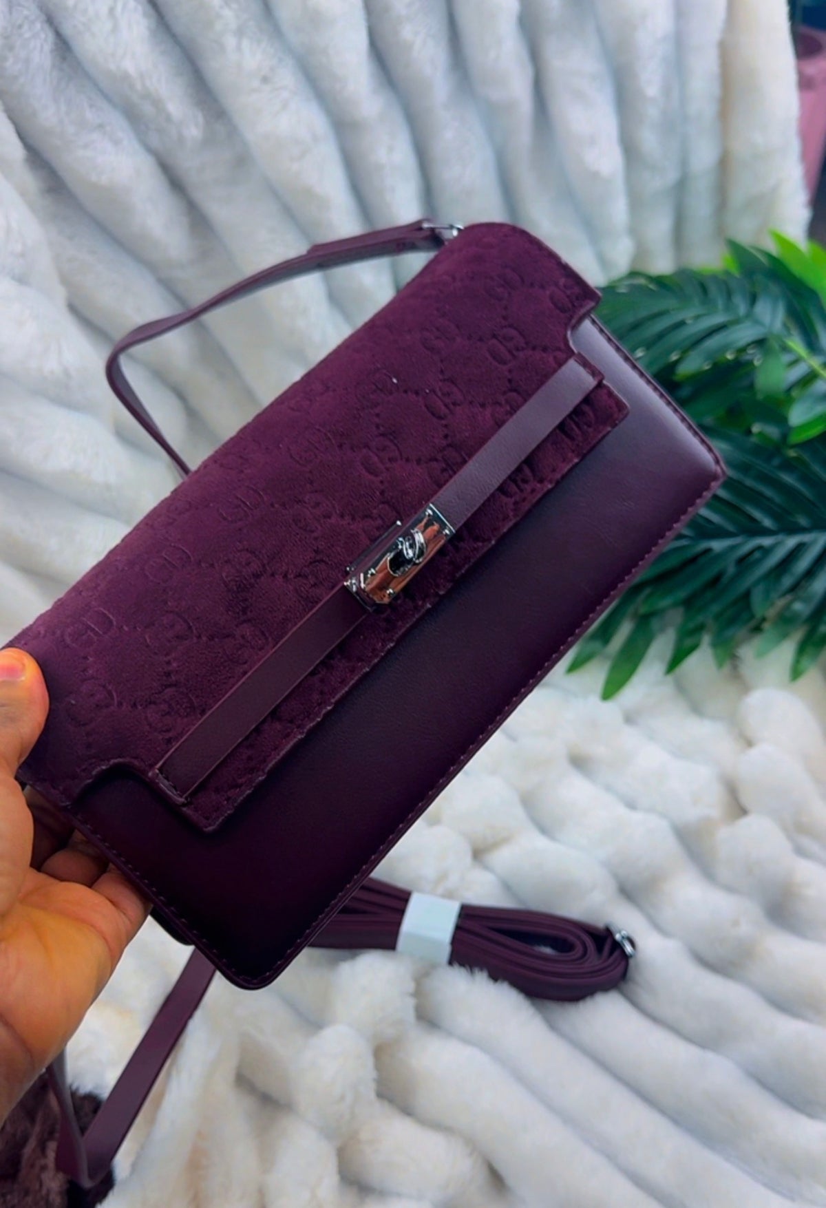 Burgundy Structured Women's Flap Wallet Bag | LARYZ Everyday - 025