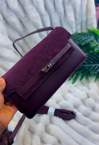 Burgundy Structured Women's Flap Wallet Bag | LARYZ Everyday - 025