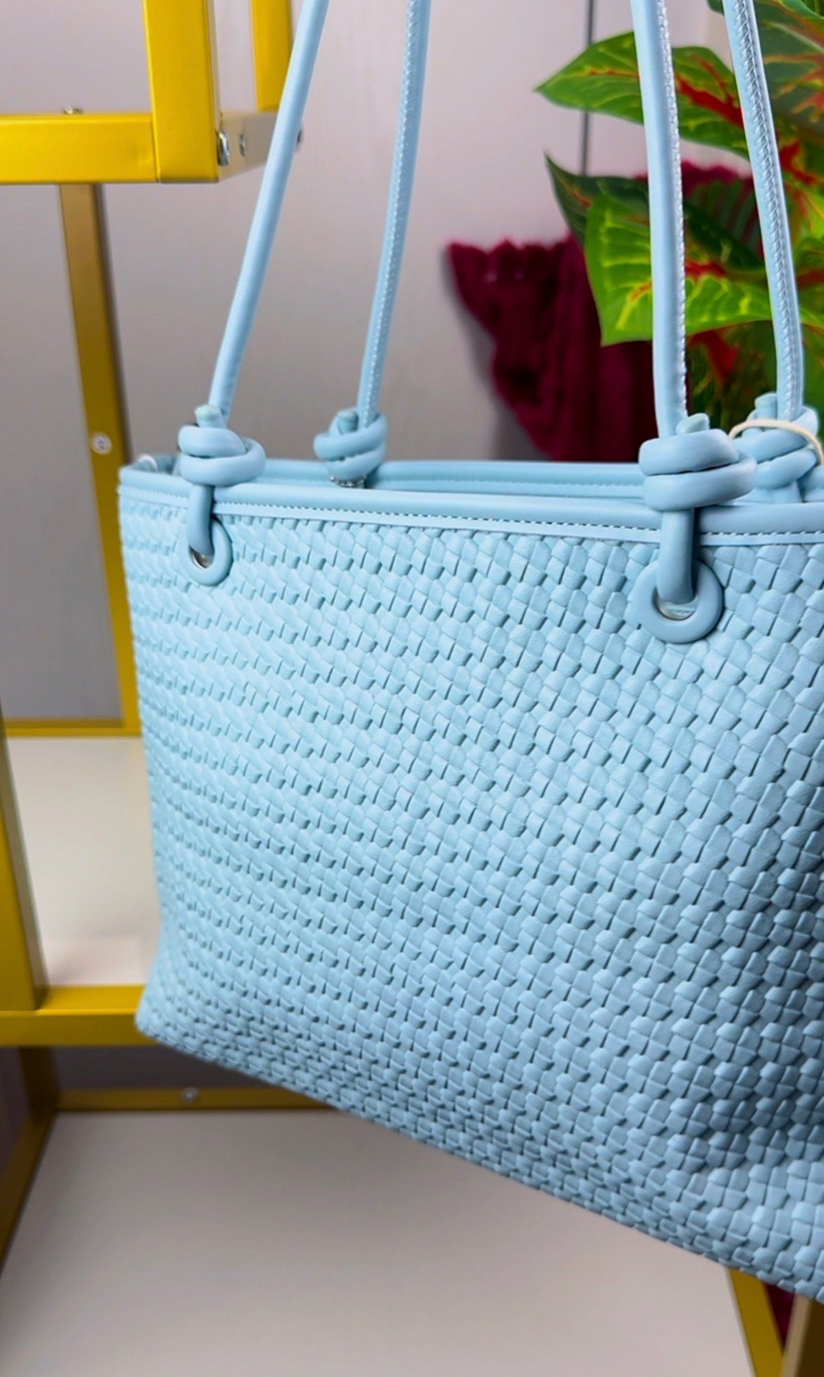 Blue Woven Shoulder Bag {BIG} | LARYZ Everyday 003 | Big