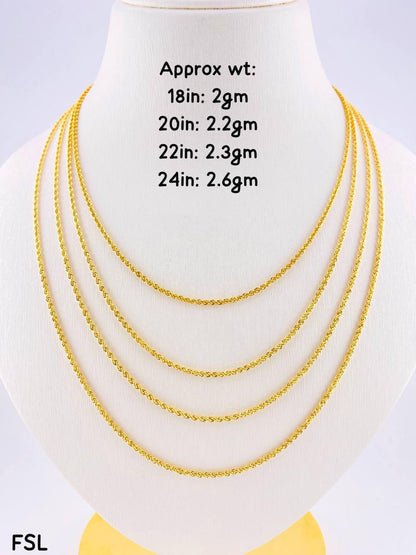 Degak 18Karat Pure Gold Chain