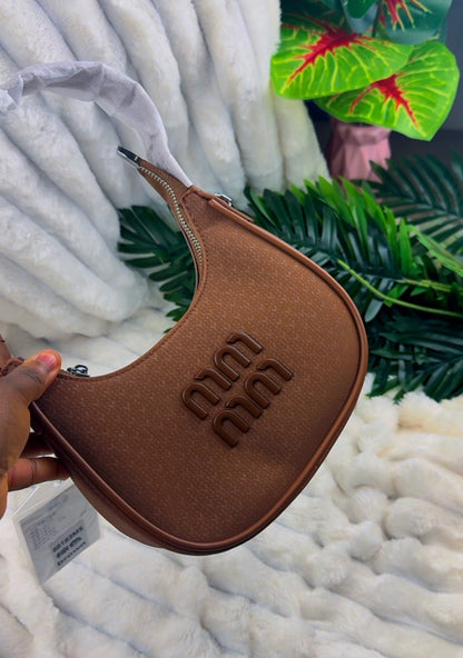 MM Fabric Textured Brown Shoulder Handbag for Women | LARYZ Everyday -031