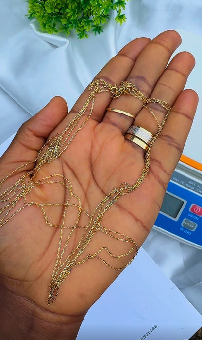 Dufag 18ct Solid Gold Chain 18&20 Inches