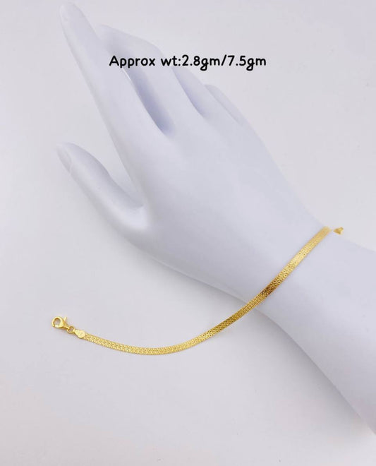 DegacK 18 Karat Solid Italian Gold Bracelet