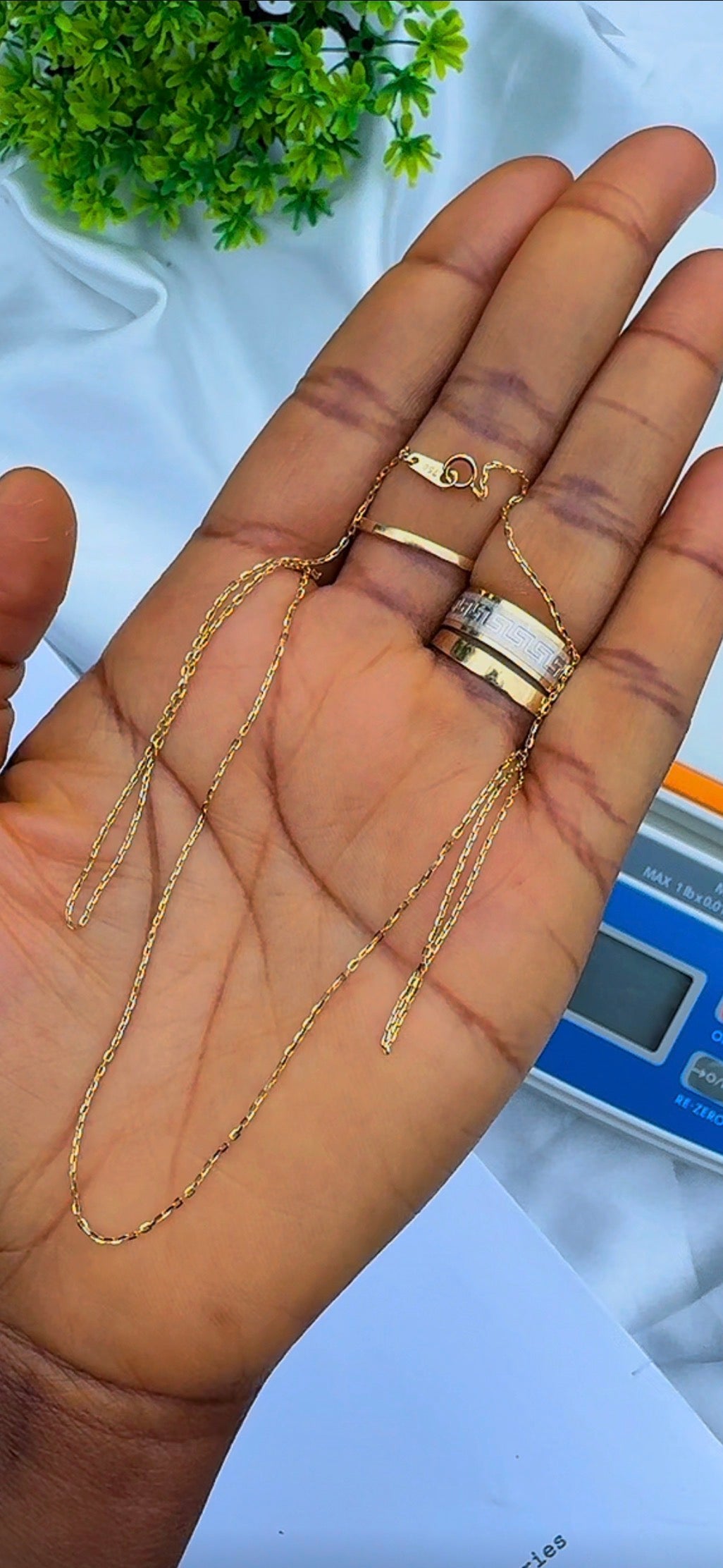 Dufag 18ct Solid Gold Chain 18&20 Inches