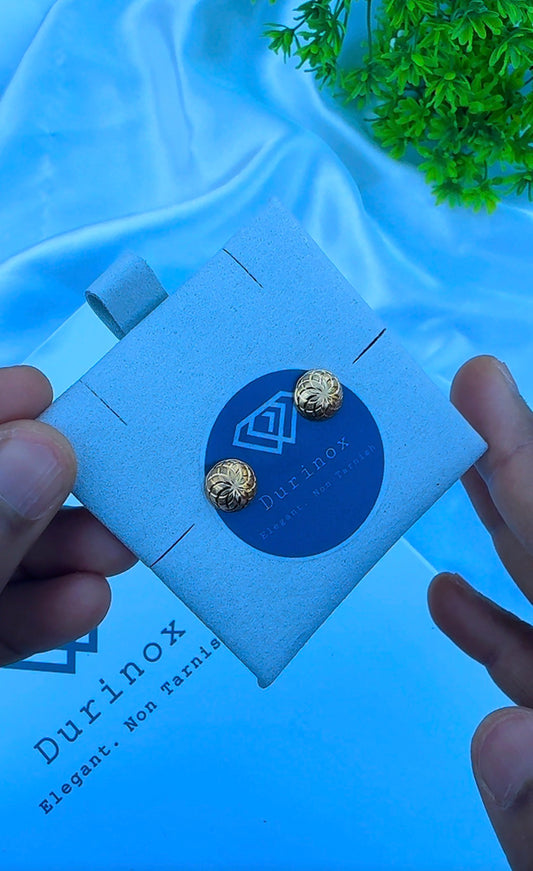 18ct Real Gold Stud Earrings | 1.67g