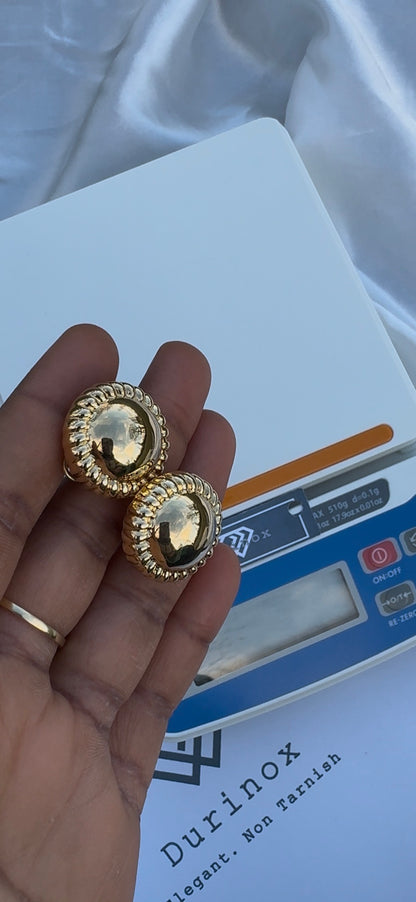 Diigag 18ct Real Gold Clip Earrings (18K Extra)