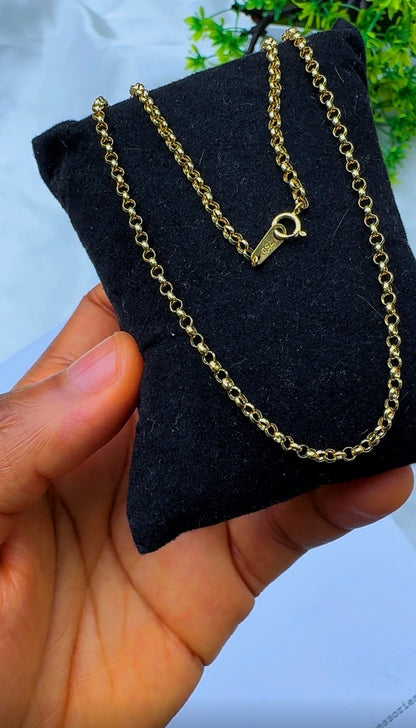 18ct Gold Rolo Chain 16 Inches 2.3g (Extra)