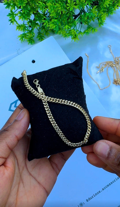 18K Solid Gold Cuban Bracelet – 7.5 Inches - 2.6g & 2.9g