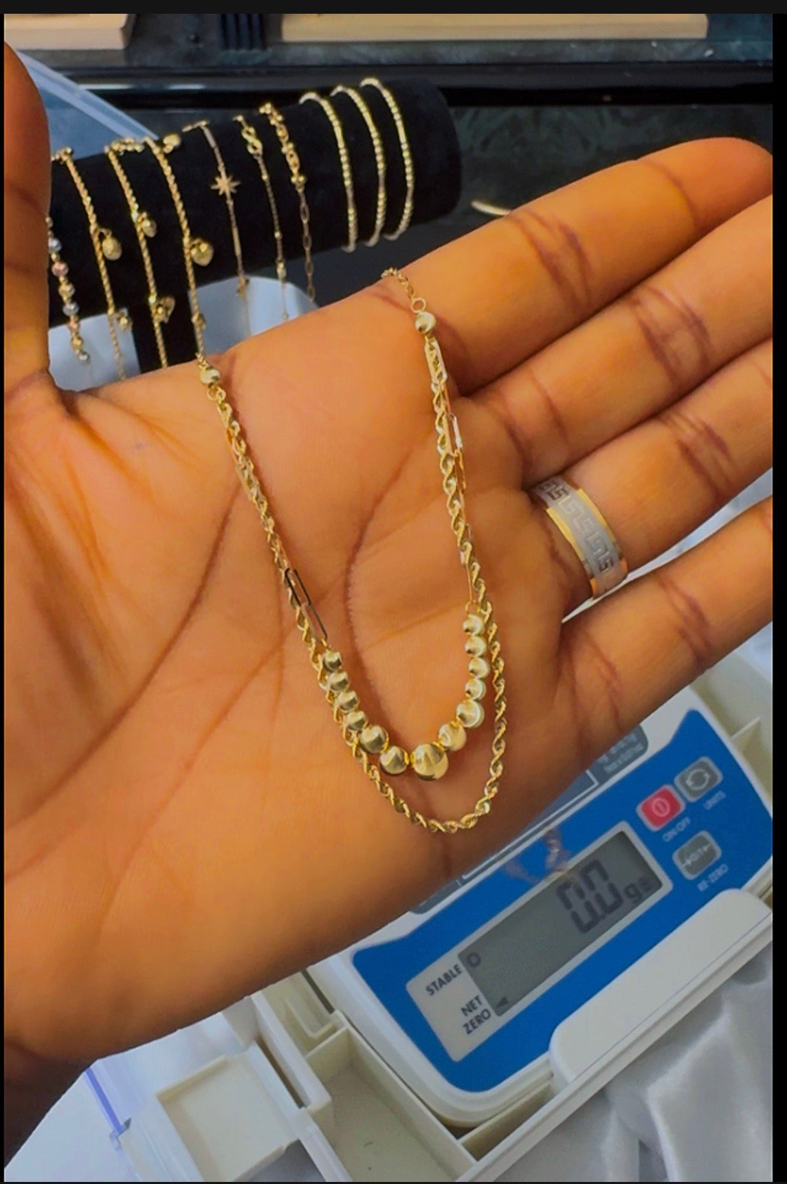 Degac 18 Karat Pure Gold Instant Chain (16+1) Inches