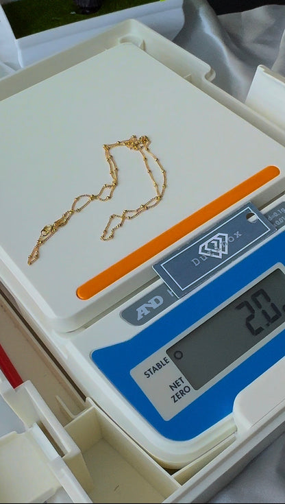 Degaats 18 Karat Gold Chain Necklace