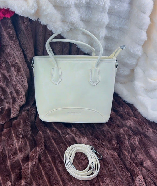White Shoulder Handbag | LARYZ Everyday -032 | Small-Medium