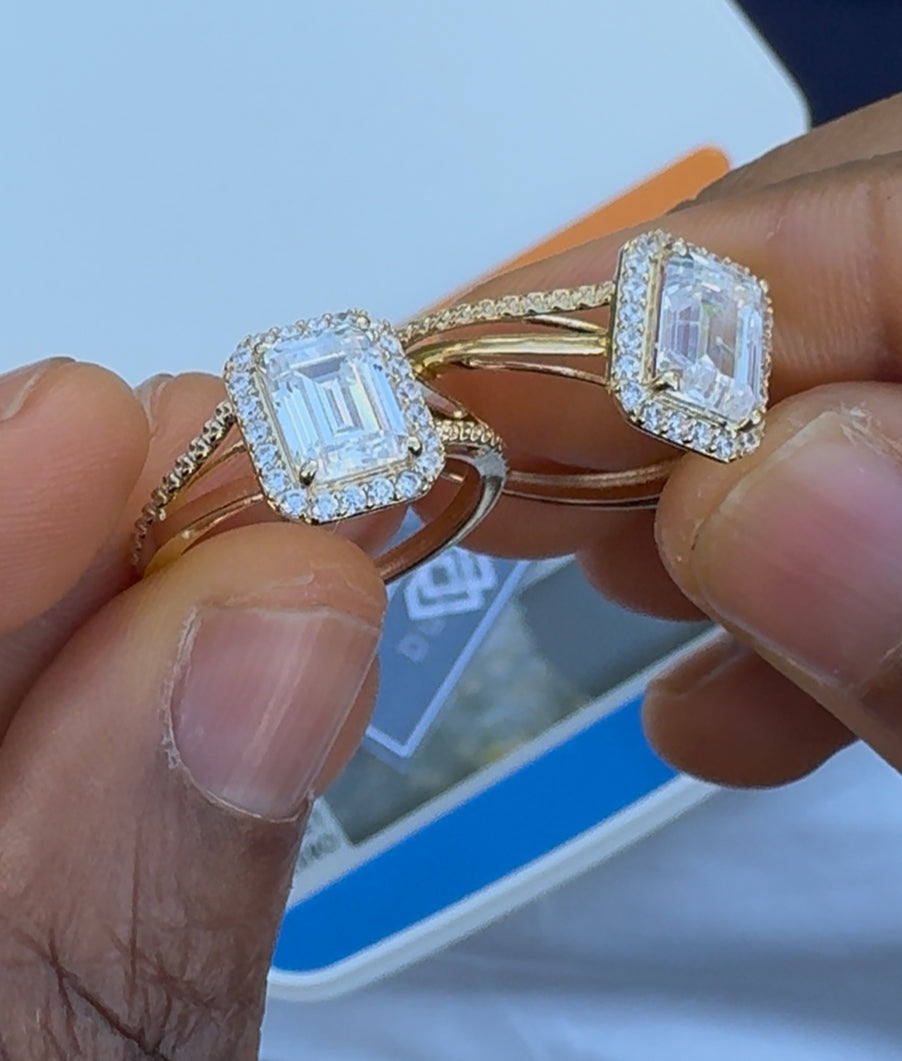 Degan 18 Karat Pure Gold Engagement Ring Size 7