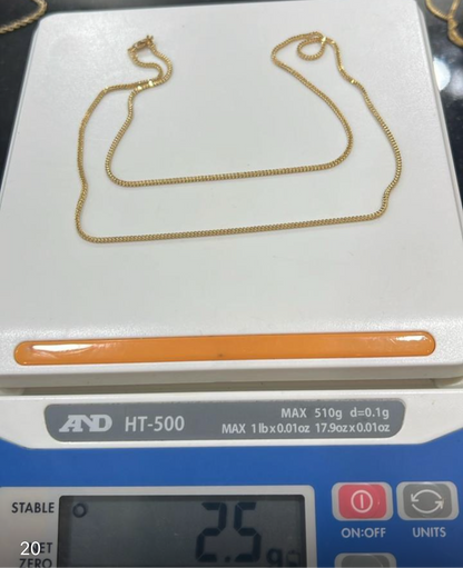 Degaarb 18ct Pure Gold Franco Chain