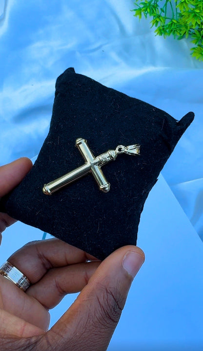 18k Solid Gold Cross Pendant | 2.4g