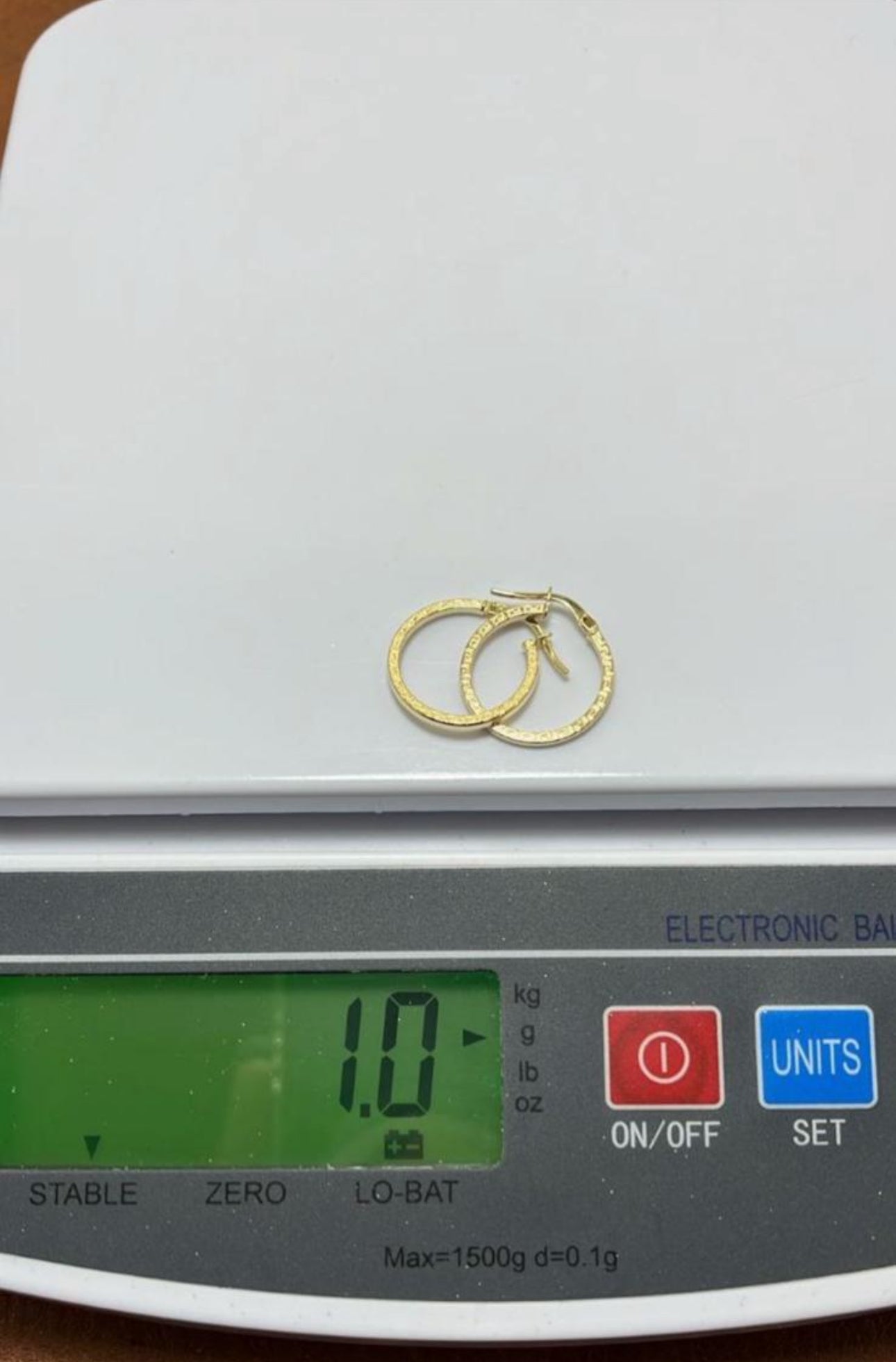 Defam 18K Real Gold Hoop Earrings