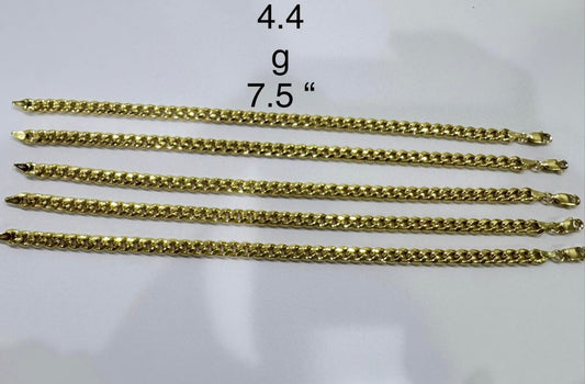 Durab 18ct Solid Gold Cuban Bracelet 7.5 Inches