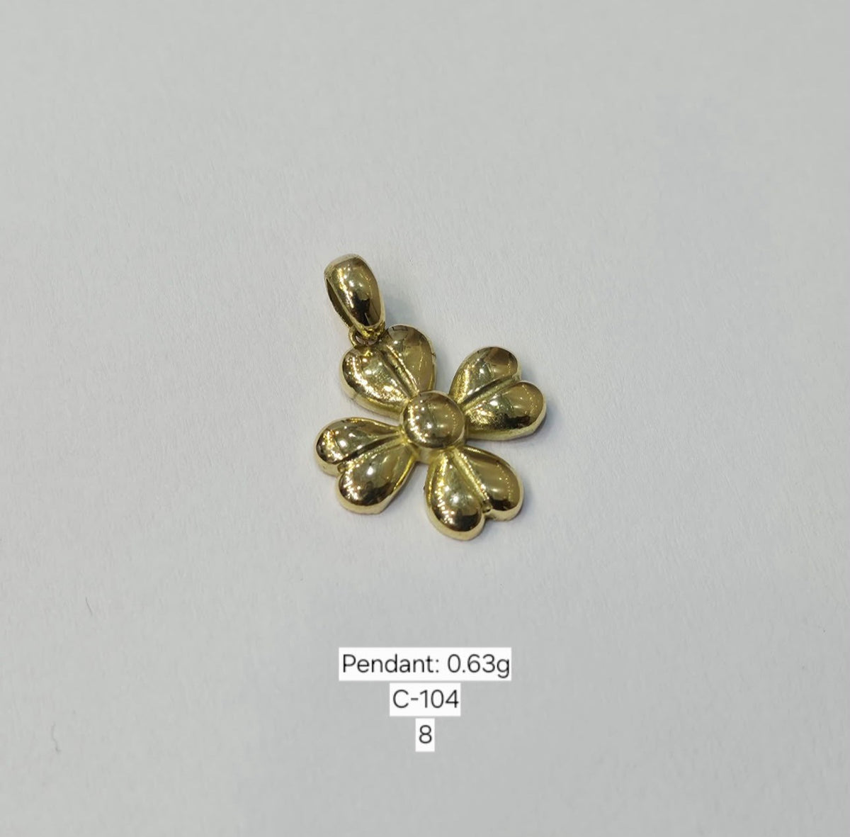 18ct Solid Gold Star Pendant- 0.6g