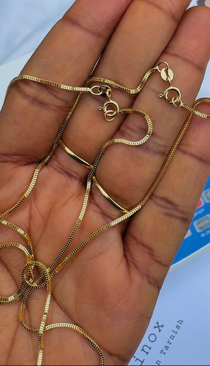Degla 18ct Solid Gold Dazzling Chain 18inches