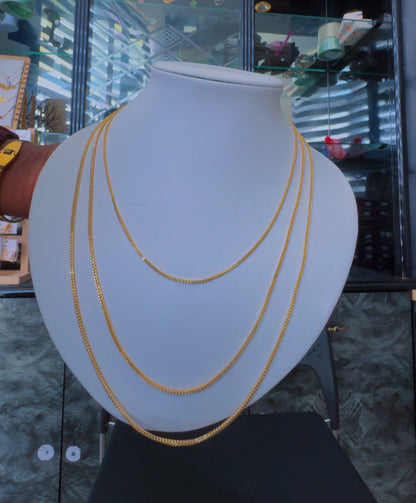 Degaarb 18ct Pure Gold Franco Chain
