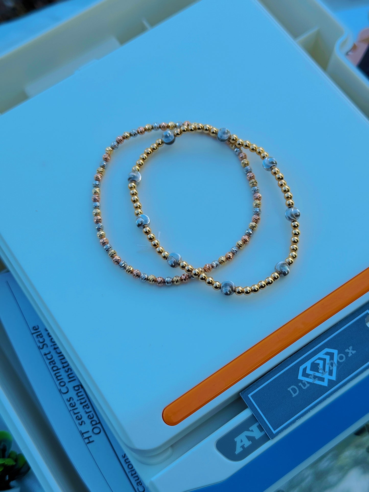 Degaxs 18K Solid Gold (Extra) Ball Bracelet Bangle