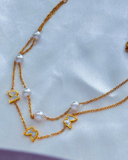 Order Dofa Guaranteed Non-Tarnish Double Layer Stainless Steel Anklets