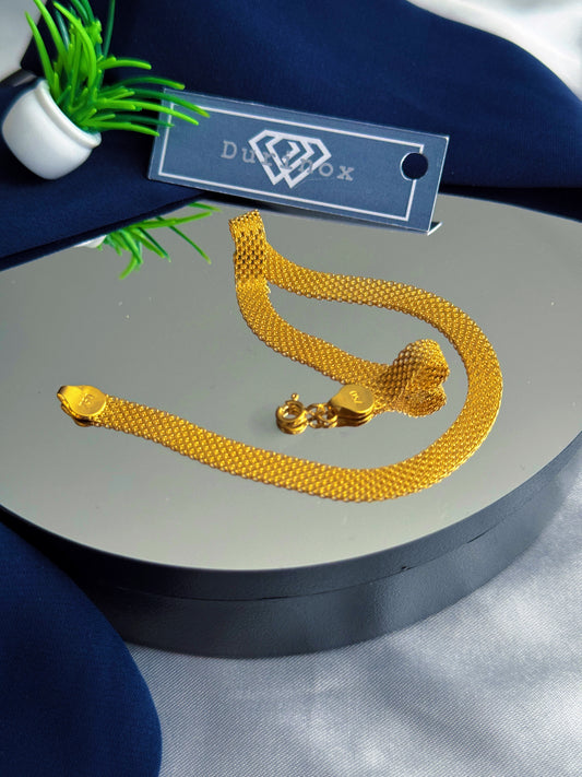 Defah 18K Real Gold Anklet 10inches