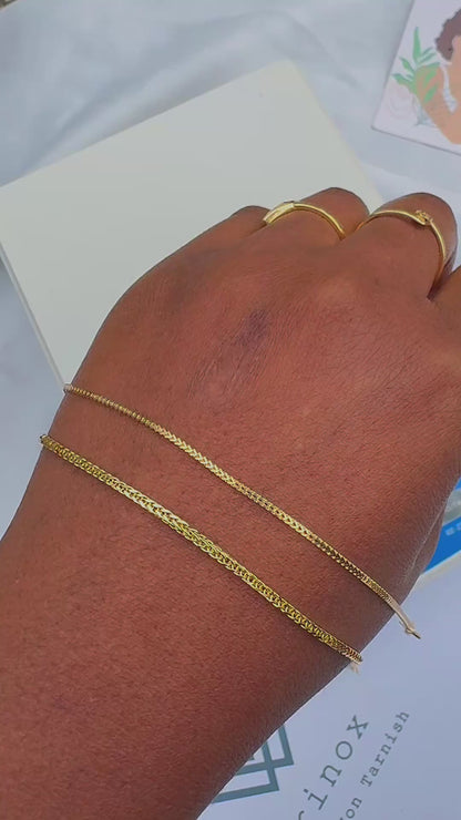 Dufagg 18K Pure Gold Bracelets