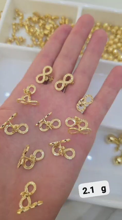 18K Solid Gold Infinity Instant Chain Necklace - 2.0g | 18 Inches