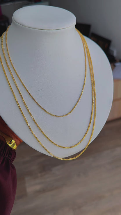 Degaarb 18ct Pure Gold Franco Chain