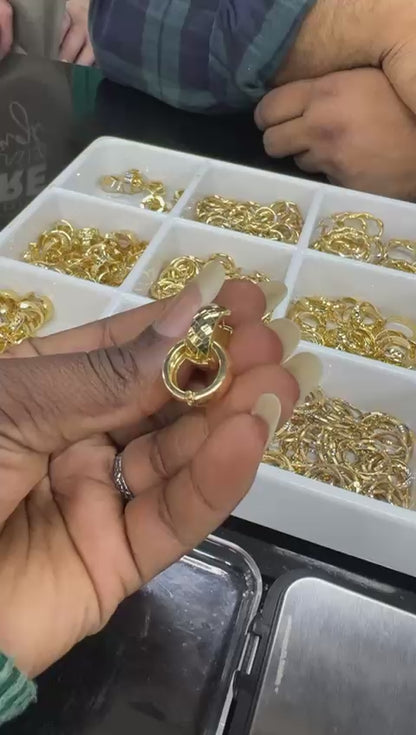 Diigadd 18ct Solid Gold Hoop Earrings