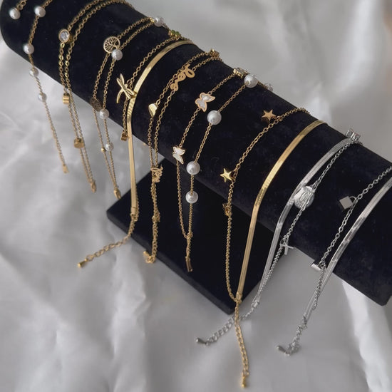 Live Video Review | Order Dofa Guaranteed Non-Tarnish Double Layer Stainless Steel Anklets