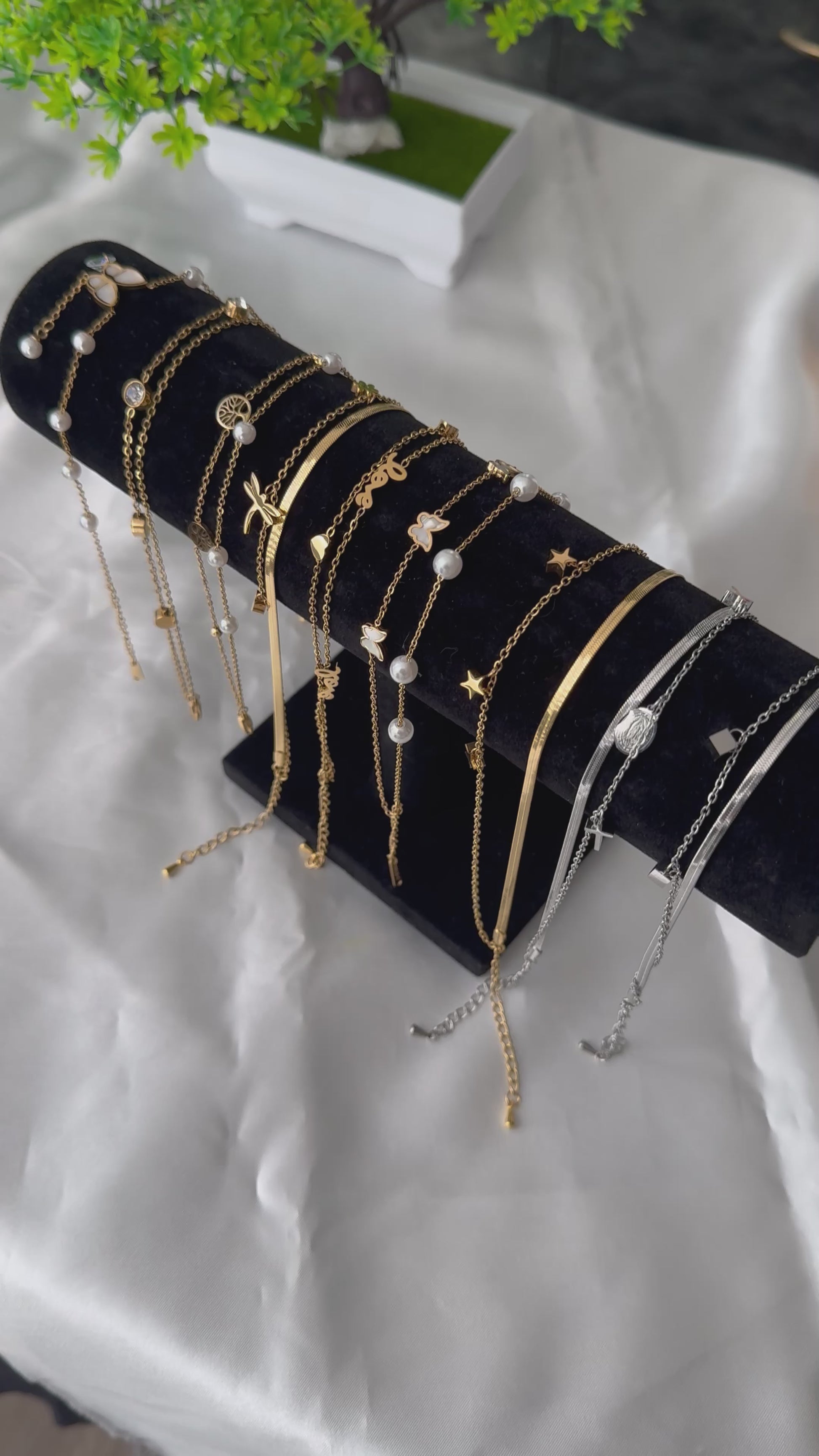Live Video Review | Order Dofa Guaranteed Non-Tarnish Double Layer Stainless Steel Anklets