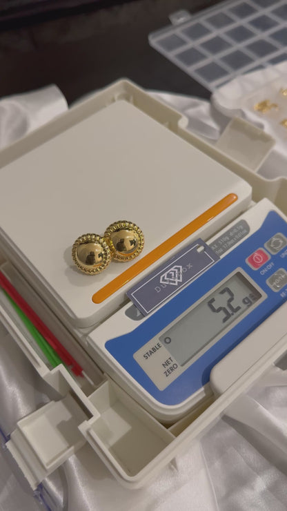 Diigag 18ct Real Gold Clip Earrings (18K Extra)