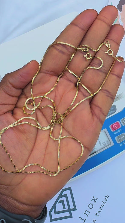 Degla 18ct Solid Gold Dazzling Chain 18inches